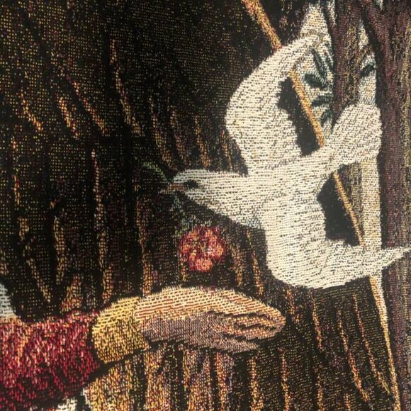 Christmas Angel with Doves - Lynn Bywaters - Cotton Woven Blanket Throw/Tapestry - Picture 5 of 6